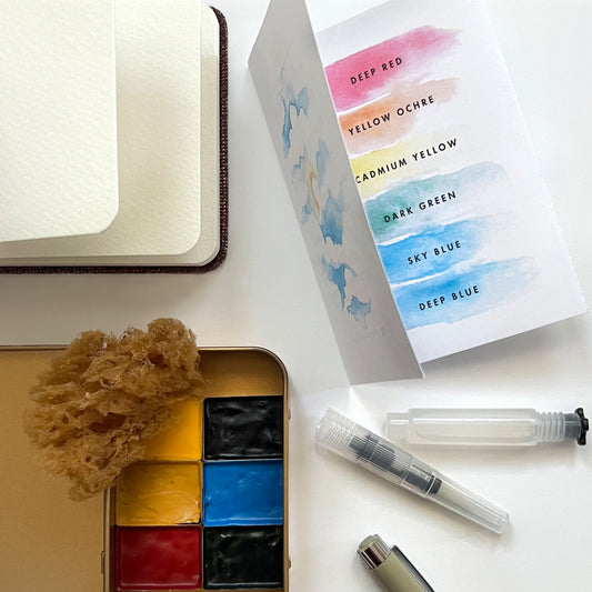 Musa Masala Watercolor and Ink Art Kit with Journal